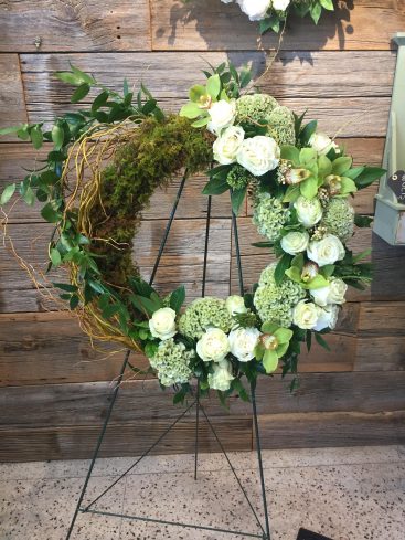 Moss and Floral Wreath